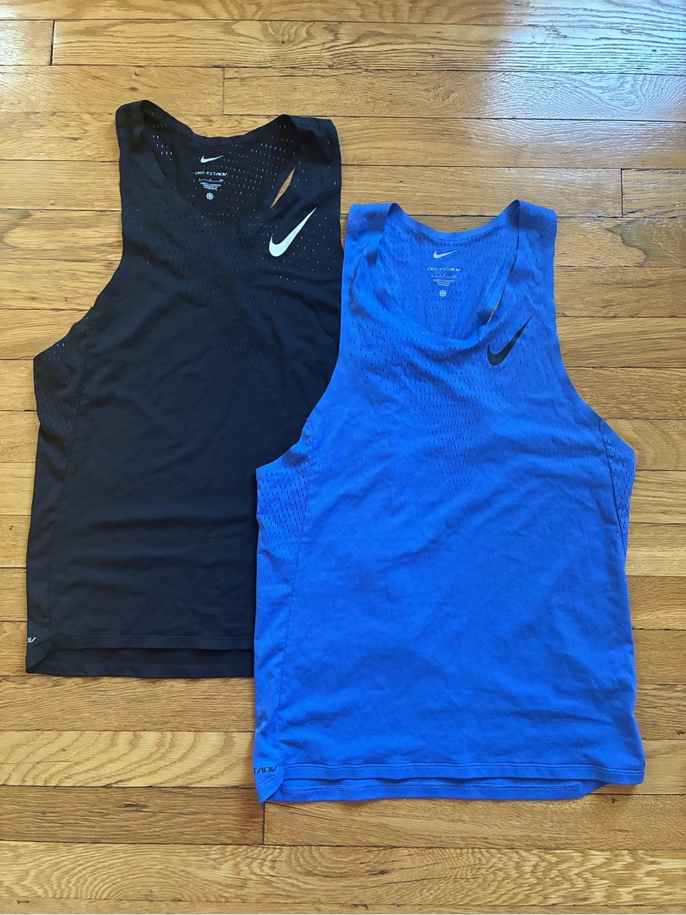 Nike Men’s Dri-FIT Performance Tank - Black & Blue - SMALL